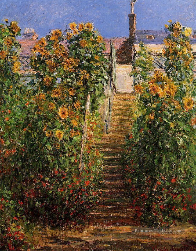Les étapes à Vetheuil Claude Monet Peintures à l'huile
